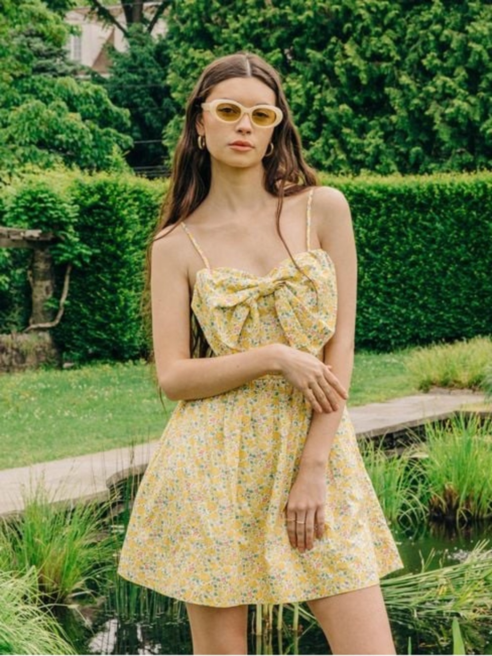 Love The Label Dolcia Bow Mini Dress Liberty Fabric Floral